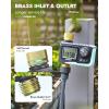 imageRAINPOINT Sprinkler Timer with Brass Inlet ampamp Outlet Programmable Hose Timer for Garden Soaker Hose Water Timer with Rain DelayManual Watering System Digital Drip Irrigation for Yard Lawn
