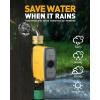 imageRAINPOINT WiFi Water Timer Smart Sprinkler Timer Hose Timer WiFi Irrigation Controller Smart Sprinkler System Valve APP ampamp Voice Control WeatherBased Automatic Rain Delay Brass Inlet ampamp OutletTimer without WiFi hub
