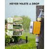 imageRAINPOINT WiFi Water Timer Smart Sprinkler Timer Hose Timer WiFi Irrigation Controller Smart Sprinkler System Valve APP ampamp Voice Control WeatherBased Automatic Rain Delay Brass Inlet ampamp OutletTimer with WiFi hub