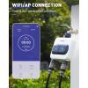 imageRAINPOINT WiFi Water Timer for Garden Hose  6 Separate Plan Watering by Gallon and Time Irrigation ampamp Mist Mode Easy to Use  2 Zone Smart Weather WiFi Sprinkler Timer for Lawnampamp Yard Care