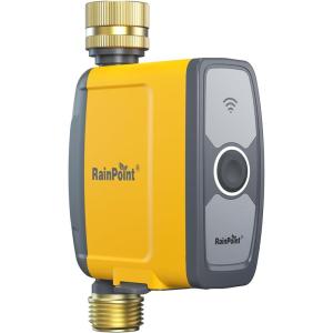imageRAINPOINT WiFi Water Timer Smart Sprinkler Timer Hose Timer WiFi Irrigation Controller Smart Sprinkler System Valve APP ampamp Voice Control WeatherBased Automatic Rain Delay Brass Inlet ampamp OutletTimer without WiFi hub