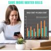 imageRAINPOINT WiFi Water Flow Meter Smart Water Meter with 4 Flow Mode Meassure GPM Water Consumption Flow Meter for Outdoor Garden Hose Watering RV Tank Pool Filling Without Gateway