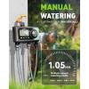 imageRAINPOINT Sprinkler Timer 4 Outlets Hose Timers 4 Zone Water Timer for Watering with Rain DelayManualAutomatic Timed Irrigation Controller System for LawnSky Blue