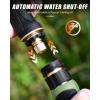 imageRAINPOINT Garden Hose Nozzle Hose Sprayer Nozzle with 9 Spray Patterns High Pressure Water Hose Nozzle Heavy Duty Metal Hand Sprayer Watering Plants and LawnOrangeOrange