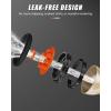 imageRAINPOINT Garden Hose Nozzle Hose Sprayer Nozzle with 9 Spray Patterns High Pressure Water Hose Nozzle Heavy Duty Metal Hand Sprayer Watering Plants and LawnOrangeOrange
