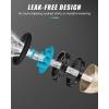 imageRAINPOINT Garden Hose Nozzle Hose Sprayer Nozzle with 9 Spray Patterns High Pressure Water Hose Nozzle Heavy Duty Metal Hand Sprayer Watering Plants and LawnOrangeBlue