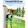 imageRAINPOINT Bluetooth Water Timer for Garden Hose Smart Hose Timer 2 OutletNot Hub Wireless Sprinkler Watering Timer with Rain Delay Automatic Irrigation System for Lawns and Yard