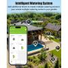 imageRAINPOINT Bluetooth Water Timer for Garden Hose Smart Hose Timer 2 OutletNot Hub Wireless Sprinkler Watering Timer with Rain Delay Automatic Irrigation System for Lawns and Yard