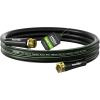 imageRAINPOINT Garden Hose 58quot Short Water Hose Flexible Lightweight Hybrid Hose with Swivel Handle Male to Female Fittings Black 10FTBlack