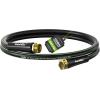 imageRAINPOINT Garden Hose 58quot Short Water Hose Flexible Lightweight Hybrid Hose with Swivel Handle Male to Female Fittings Black 10FTBlack