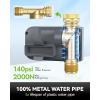 imageRAINPOINT Sprinkler Timer 100 Metal Water Pipe Water Timer for Garden Hose Programmable Hose Timer with Manual WateringRain Delay Automatic Drip Irrigation System for Lawn 1 Outlet