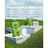 imageRAINPOINT WiFi Water Timer for Garden Hose 2 Zone Smart Hose Timer WiFi Sprinkler Controller with Antenna Gateway APP Remote Control WeatherBased Smart Watering System for Lawn and YardGreen