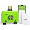 imageRAINPOINT WiFi Water Timer for Garden Hose 2 Zone Smart Hose Timer WiFi Sprinkler Controller with Antenna Gateway APP Remote Control WeatherBased Smart Watering System for Lawn and YardGreen