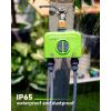 imageRAINPOINT WiFi Water Timer for Garden Hose 2 Zone Smart Hose Timer WiFi Sprinkler Controller with Antenna Gateway APP Remote Control WeatherBased Smart Watering System for Lawn and YardGreen