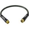 imageRAINPOINT Garden Hose 58quot Short Water Hose Flexible Lightweight Hybrid Hose with Swivel Handle Male to Female Fittings Black 10FTBlack