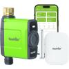 imageRAINPOINT WiFi Water Timer for Garden Hose Smart Sprinkler Timer with WiFi Antenna Gateway Automatic Irrigation Controller APP Remote Control WeatherBased Smart Watering for Lawn GardenGreen
