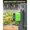 imageRAINPOINT WiFi Water Timer for Garden Hose Smart Sprinkler Timer with WiFi Antenna Gateway Automatic Irrigation Controller APP Remote Control WeatherBased Smart Watering for Lawn GardenGreen