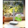imageRAINPOINT WiFi Water Timer for Garden Hose Smart Sprinkler Timer with WiFi Antenna Gateway Automatic Irrigation Controller APP Remote Control WeatherBased Smart Watering for Lawn GardenGreen