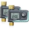 imageRAINPOINT Sprinkler Timer with Brass Inlet ampamp Outlet Programmable Hose Timer for Garden Soaker Hose with Rain DelayManual Watering System Digital Drip Irrigation for Yard Lawn2PCS