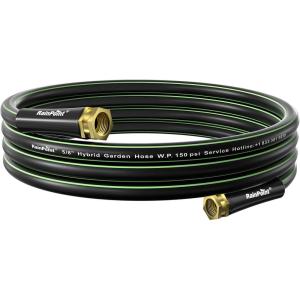 imageRAINPOINT Short Leader Garden Hose 3ft x 58quot Water Hose Heavy Duty Flexible Lightweight Durable Hybrid Hose with Swivel Handle for Yard Car Wash Pets No Kink Female to Female Fittings15FT