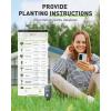 imageRAINPOINT Bluetooth Soil Moisture Meter 2in 1 Soil MoistureAir Temperature Meter with App Remote Monitor20 Plants Database Can Be Used with WiFi HubModelTWG009 and Water TimerModelITV102b