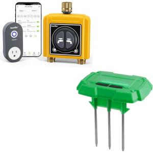 imageRAINPOINT WiFi Water Timer for Garden Hose with Wireless Soil Moisture SensorBuild Automated Irrigation Systems