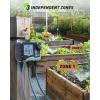 imageRAINPOINT 3 Zone Water Timer with Brass Inlet and Outlet 3 Custom Watering Plans Sprinkler Timer Featuring IP65 WaterproofRain Delay Manual ampamp Automatic Watering with Large LCD Display for YardMetal
