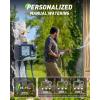 imageRAINPOINT 3 Zone Water Timer with Brass Inlet and Outlet 3 Custom Watering Plans Sprinkler Timer Featuring IP65 WaterproofRain Delay Manual ampamp Automatic Watering with Large LCD Display for YardMetal