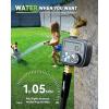 imageRAINPOINT Sprinkler Timer with Brass Inlet and Outlet  2025 Upgraded Digital Hose Timer Featuring 3 Programs Rain Delay Manual and Automatic Watering System for Garden and Yard Irrigation