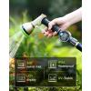 imageRAINPOINT Water Flow Meter 5 Accuracy Measure Consumption and Flow Rate up to 99999 GallonLiter Water Meter for RV Garden Hose Pool Lawn Sprinkler ampamp Nozzle Sprayer