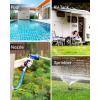 imageRAINPOINT Water Flow Meter 5 Accuracy Measure Consumption and Flow Rate up to 99999 GallonLiter Water Meter for RV Garden Hose Pool Lawn Sprinkler ampamp Nozzle Sprayer
