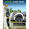 imageRAINPOINT Water Flow Meter Measure Consumption and Flow Rate up to 99999 GallonLiter 5 Accuracy Water Meter for RV Garden Hose Pool Lawn Sprinkler ampamp Nozzle Sprayer