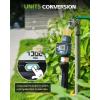 imageRAINPOINT Water Flow Meter with Brass Inlet 5 Accuracy Max Measured Consumption of 99999 GallonLiter Water Meter for RV Tank Filling Garden Hose Watering Lawn Sprinkler ampamp Nozzle Sprayer