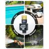 imageRAINPOINT Water Flow Meter with Brass Inlet 5 Accuracy Max Measured Consumption of 99999 GallonLiter Water Meter for RV Tank Filling Garden Hose Watering Lawn Sprinkler ampamp Nozzle Sprayer