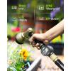 imageRAINPOINT Water Flow Meter with Brass Inlet Water Meter for RV Tank Filling Garden Hose Watering Lawn Sprinkler ampamp Nozzle Sprayer 5 Accuracy Max Measured Consumption of 99999 GallonLiter