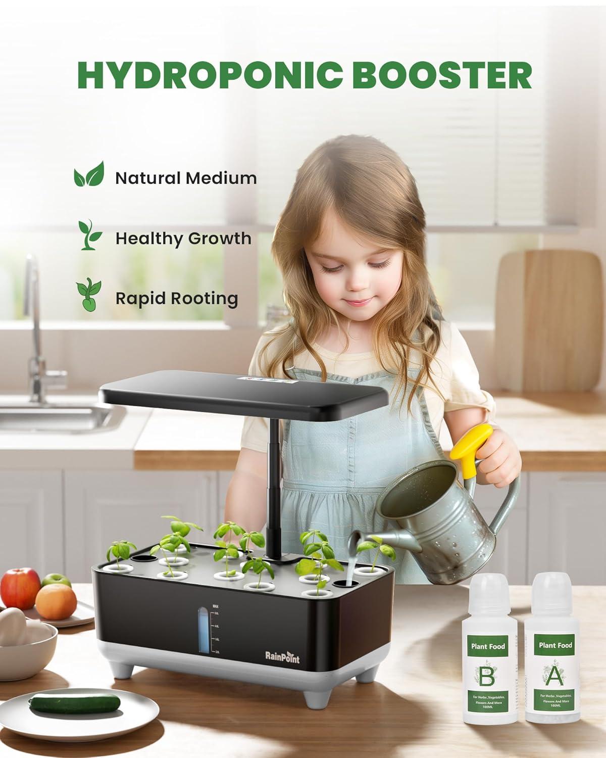 imageRainPoint Hydroponic Nutrients AampampB 800ml in Total Plant Food AampampB for Indoor Hydroponics Growing System Hydroponics Fertilizer for Growing Vegetables Fruits and Flowers
