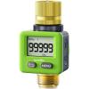 imageRAINPOINT Water Flow Meter 5 Accuracy Pure Brass Inlet ampamp Outlet Water Meter 180 ScreenFlip 4 Measure Modes for Outdoor Garden Hose Lawn Sprinkler Watering RV Water Tank Filling GreenGreen