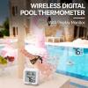 imageRAINPOINT AntiFog 360 Reading 3 Large Letters Displays Wireless Digital Pool Thermometer FloatingDualLayer IP68 Waterproofing Remote Temperature Monitor Easy Read Hot Tub SPA Inflatable PoolPinkPink
