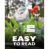 imageRAINPOINT Soil Moisture Meter for Plants  Accurate Plant Water Meter for Houseplants and Outdoor PlantsGardeningFarmingNo Batteries NeededGreenWhite