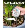 imageRAINPOINT Soil Moisture Meter for Plants  Accurate Plant Water Meter for Houseplants and Outdoor PlantsGardeningFarmingNo Batteries NeededGreenWhite