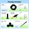 imageRAINPOINT QuickConnect 14 Drip Irrigation Tubing Adjustable Water Flow Rate Accessories KitExpansion Kit Pack for Extra 10 Plants Dripline Tubing ID 16  4mm ampamp OD 14  6mm