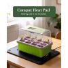 image:imageRAINPOINT 2 Pack Seed Starter Tray with Grow Light2  12Cell Indoor Seed Starter KitFlexible Silicone Designed Seedling Starter TraysGermination Tray with Humidity Dome amp Lids Reusable2 Pack