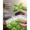 image:imageRAINPOINT 2 Pack Seed Starter Tray with Grow Light2  12Cell Indoor Seed Starter KitFlexible Silicone Designed Seedling Starter TraysGermination Tray with Humidity Dome amp Lids Reusable1 Pack