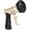 image:imageRAINPOINT Garden Hose Nozzle with 9 Adjustable Spray PatternsBlack 1pcs