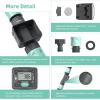 image:imageRAINPOINT Water Flow Meter Water Meter for Garden Hose Flow Meter to Meassure GallonLliter Water Consumption Ideal for Outdoor Garden Watering RV Tank Pool FillingBlueGrey