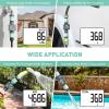 image:imageRAINPOINT Water Flow Meter Water Meter for Garden Hose Flow Meter to Meassure GallonLliter Water Consumption Ideal for Outdoor Garden Watering RV Tank Pool FillingBlueGrey
