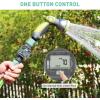 image:imageRAINPOINT Water Flow Meter Water Meter for Garden Hose Flow Meter to Meassure GallonLliter Water Consumption Ideal for Outdoor Garden Watering RV Tank Pool FillingBlueGrey