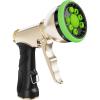 image:imageRAINPOINT Garden Hose Nozzle with 9 Adjustable Spray PatternsGreen 1pcs