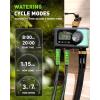 image:imageRAINPOINT Sprinkler Timer 4 Outlets Hose Timer with Brass Inlet with Rain DelayManualAutomatic Controller System Programmable Digital for Lawn Yard 4 ZoneBlue