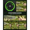 image:imageRAINPOINT Garden Hose Nozzle Heavy Duty  100 Metal Thumb Control Spray Nozzles for Garden Hose High Pressure 10 Patterns Water Hose Nozzle for Car Wash Watering Lawn and Pets GreenGreen